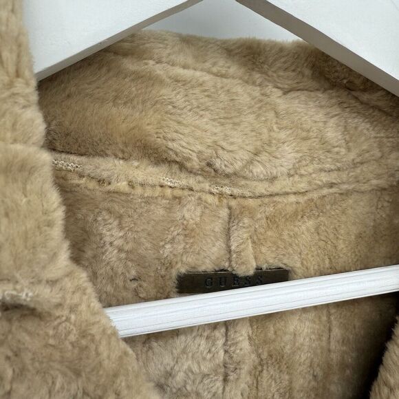 Guess Vintage Y2k Suede Leather Faux Fur Penny Lane Style Jacket Size Medium - Picture 4 of 12